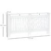 HOMCOM-Copritermosifone-in-Legno-MDF-Bianco-172x19x81cm