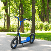 HOMCOM-Monopattino-per-Bambini-5--Anni-Altezza-Regolabile-e-Doppio-Freno-118x55-5x85-100-5cm-Blu