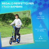 HOMCOM-Monopattino-per-Bambini-5--Anni-Altezza-Regolabile-e-Doppio-Freno-118x55-5x85-100-5cm-Blu