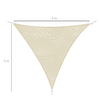 Outsunny-Tenda-da-sole-triangolare--Tenda-a-vela---Anti-UV---Crema---5x5x5m