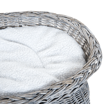 PawHut-Cuccia-per-Gatti-a-2-Ripiani-In-Vimini-Grigio-con-2-Cuscini-Lavabili-Interno-Esterno-56---37---40cm