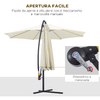 Outsunny-Ombrellone-Decentrato-da-Giardino-con-Base-a-Croce-Inclusa-in-Metallo-e-Poliestere-3x2-5-m-Beige