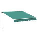 Outsunny-Tenda-da-Sole-Avvolgibile-a-Caduta-con-Manovella-in-Alluminio-e-Poliestere-3x2-5m-Verde-Scuro