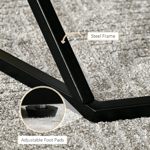 HOMCOM-Tavolino-da-Salotto-Moderno-con-Piano-Effetto-Marmo-e-Struttura-in-MDF-e-Acciaio-81x70x51-2-cm-Nero