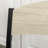 HOMCOM-Set-da-Pranzo-con-Tavolo-Rettangolare-e-4-Sedie-in-Acciaio-e-MDF-Nero-e-Rovere