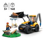 LEGO-60385-City-Scavatrice-per-Costruzioni-Escavatore-Giocattolo-con-Minifigure-Giochi-per-Bambini-e-Bambine-da-5-Anni-Idea-Regalo-di-Compleanno