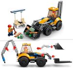 LEGO-60385-City-Scavatrice-per-Costruzioni-Escavatore-Giocattolo-con-Minifigure-Giochi-per-Bambini-e-Bambine-da-5-Anni-Idea-Regalo-di-Compleanno