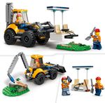 LEGO-60385-City-Scavatrice-per-Costruzioni-Escavatore-Giocattolo-con-Minifigure-Giochi-per-Bambini-e-Bambine-da-5-Anni-Idea-Regalo-di-Compleanno