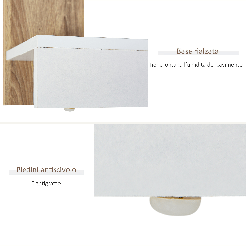 HOMCOM-Scaffale-Libreria-a-Parete-in-Legno-Color-Rovere-e-Bianco-con-5-Ripiani