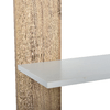 HOMCOM-Scaffale-Libreria-a-Parete-in-Legno-Color-Rovere-e-Bianco-con-5-Ripiani