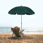 Outsunny-Ombrellone-da-Esterni-2x2-3-m-Portatile-e-con-Tettuccio-Inclinabile-in-Poliestere-Verde-Scuro
