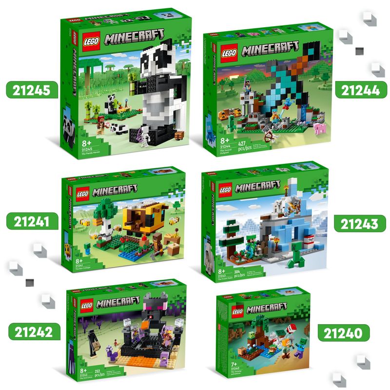LEGO-21241-Minecraft-Il-Cottage-dell’Ape-Modellino-da-Costruire-della-Fattoria-con-Bimbo-Zombie-e-Animali-Giocattolo-Idea-Regalo-di-Compleanno-per-Bambini-Ragazzi-e-Ragazze