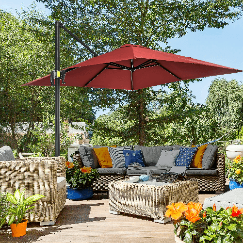 Outsunny-Ombrellone-da-Giardino-a-Manovella-2-5x2-5-m-con-Angolazione-Regolabile-su-3-Livelli-Rosso-scuro