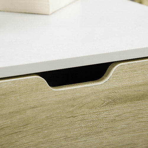 HOMCOM-Tavolino-Basso-da-Caffe-in-Truciolato-con-Cassetti-e-Ripiano-in-Vetro-per-Soggiorno-e-Ingresso-106x58x39-cm-Bianco