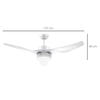 HOMCOM-Ventilatore-da-Soffitto-con-Luce-LED-a-3-Modalita-con-Telecomando-6-Velocita--132x40cm