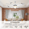 HOMCOM-Ventilatore-da-Soffitto-con-Luce-LED-a-3-Modalita-con-Telecomando-6-Velocita--132x40cm