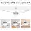 HOMCOM-Ventilatore-da-Soffitto-con-Luce-LED-a-3-Modalita-con-Telecomando-6-Velocita--132x40cm