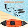 Outsunny-Canoa-Gonfiabile-2-Posti-in-PVC-con-2-Remi-in-Alluminio-e-Accessori-Arancione