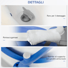 HOMCOM-Vaschetta-Bagnetto-Pieghevole-per-Bambini-0-3-Anni-con-Indicatore-di-Temperatura-e-Cuscino-81-5x50-5x23-5-cm-Blu