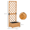 Outsunny-Fioriera-con-Grigliato-da-Esterno-o-Giardino-Vaso-per-Piante-Rampicanti-in-Legno-60x40x160cm