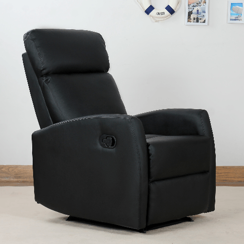 HOMCOM-Poltrona-Relax-Reclinabile-Regolabile-ed-Ergonomica-in-Ecopelle-con-Imbottitura-per-Casa-e-Ufficio-65x92x100-cm-Nera