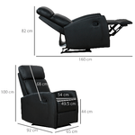 HOMCOM-Poltrona-Relax-Reclinabile-Regolabile-ed-Ergonomica-in-Ecopelle-con-Imbottitura-per-Casa-e-Ufficio-65x92x100-cm-Nera