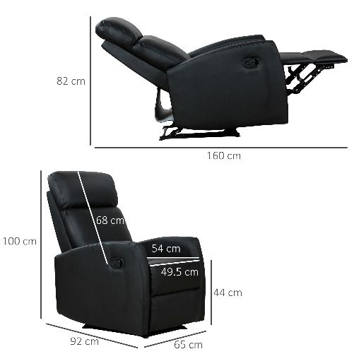 HOMCOM-Poltrona-Relax-Reclinabile-Regolabile-ed-Ergonomica-in-Ecopelle-con-Imbottitura-per-Casa-e-Ufficio-65x92x100-cm-Nera
