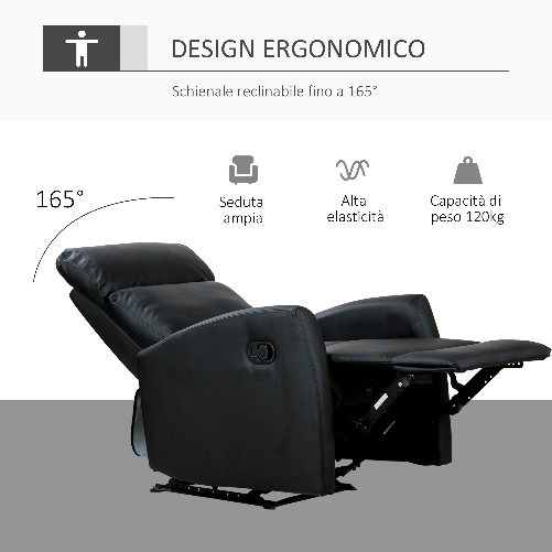 HOMCOM-Poltrona-Relax-Reclinabile-Regolabile-ed-Ergonomica-in-Ecopelle-con-Imbottitura-per-Casa-e-Ufficio-65x92x100-cm-Nera