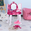 HOMCOM-Tavolo-da-Toeletta-per-Bambina-Postazione-Trucco-Giocattolo-con-Accessori