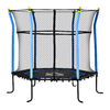 HOMCOM-Tappeto-Elastico-per-Bambini-3-10-Anni-con-Rete-di-Sicurezza-e-Corde-Elastiche--160x163-5-cm-Blu-e-Nero
