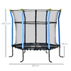 HOMCOM-Tappeto-Elastico-per-Bambini-3-10-Anni-con-Rete-di-Sicurezza-e-Corde-Elastiche--160x163-5-cm-Blu-e-Nero