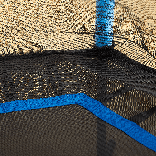 HOMCOM-Tappeto-Elastico-per-Bambini-3-10-Anni-con-Rete-di-Sicurezza-e-Corde-Elastiche--160x163-5-cm-Blu-e-Nero