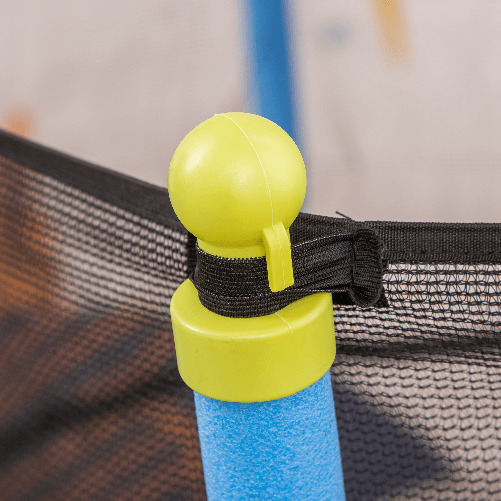 HOMCOM-Tappeto-Elastico-per-Bambini-3-10-Anni-con-Rete-di-Sicurezza-e-Corde-Elastiche--160x163-5-cm-Blu-e-Nero
