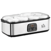 HOMCOM-Yogurtiera-Elettrica-30W-con-8-Vasetti-Inclusi-Timer-1-48-Ore-e-Temperatura-Regolabile-20-50-C-36x18-8x14cm-Argento