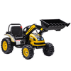 HOMCOM-Escavatore-Cavalcabile-per-Bambini-3-5-Anni-Ruspa-Giocattolo-a-Batteria-6V-con-Suoni-e-Luci-Velocita-1-5-2-5-km-h-132cmx62cmx65cm-Giallo