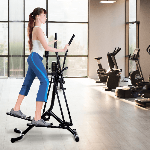 HOMCOM--Air-Walker-Cross-Trainer-per-Fitness-Allenamento-a-Casa-con-Display-Nero