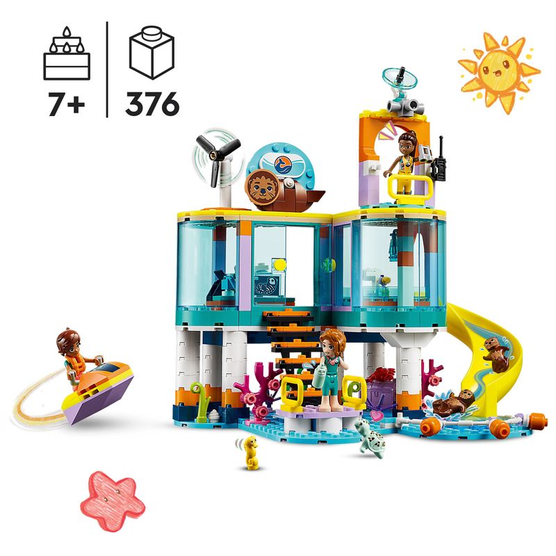 LEGO-Friends-41736-Centro-di-Soccorso-Marino-Set-Veterinario-Giocattolo-per-la-Cura-degli-Animali-Giochi-per-Bambini-7-