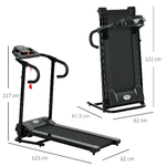 HOMCOM-Tapis-Roulant-Elettrico-Pieghevole-con-Display-LCD-Velocita-0-8-10km-h-e-3-Programmi-Potenza-500W-123x62x117cm-Nero