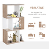 HOMCOM-Libreria-di-Design-Scaffale-Ufficio-Legno-Moderna-3-Ripiani-60---24---111-4cm