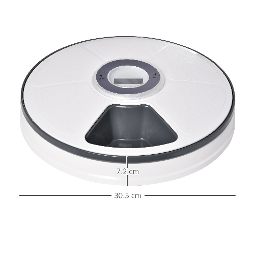 PawHut-Distributore-Automatico-Cibo-Cani-e-Gatti-6-Pasti-Ciotole-con-Timer-e-Display-LED-a-Batterie-Dispenser-Cibo-per-Piccoli-Animali-con-Musica