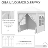Outsunny-Gazebo-Pieghevole-Pop-Up-2x2-m-con-4-Pareti-Rimovibili-in-Poliestere-e-Acciaio-Bianco