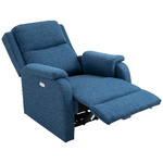 HOMCOM-Poltrona-Relax-Elettrica-con-Schienale-Reclinabile-160--Poggiapiedi-e-Porta-USB-Lino-Blu