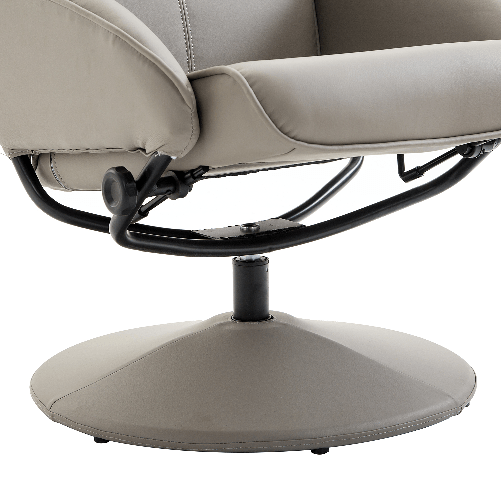 HOMCOM-Poltrona-Sedia-Relax-Reclinabile-con-Sgabello-Poggiapiedi-in-Pelle-Finta-per-Soggiorno-o-Studio-78-67-98-cm-Grigia