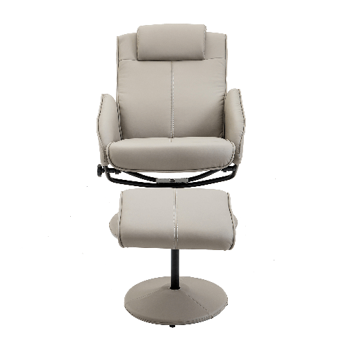 HOMCOM-Poltrona-Sedia-Relax-Reclinabile-con-Sgabello-Poggiapiedi-in-Pelle-Finta-per-Soggiorno-o-Studio-78-67-98-cm-Grigia