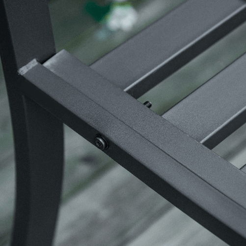 Outsunny-Panchina-da-Esterno-2-Posti-con-Braccioli-in-Acciaio-e-Ghisa-128x58-5x89cm-Nero