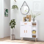 HOMCOM-Mobiletto-con-Piedini-in-Legno-di-Pino-Bianco-80-x-29-5-x-96cm