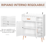 HOMCOM-Mobiletto-con-Piedini-in-Legno-di-Pino-Bianco-80-x-29-5-x-96cm