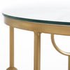 HOMCOM-Set-2-Pezzi-Tavolini-da-Caffe-Design-Elegante-con-Motivi-a-Cerchio-Metallo-e-Vetro-Temperato--41x57cm----36x51cm