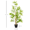Outsunny-Bambu-in-Vaso-Artificiale-Pianta-Finta-Decorativa-per-Interno-ed-Esterno-Alta-120cm-Verde