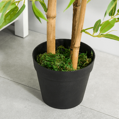 Outsunny-Bambu-in-Vaso-Artificiale-Pianta-Finta-Decorativa-per-Interno-ed-Esterno-Alta-120cm-Verde